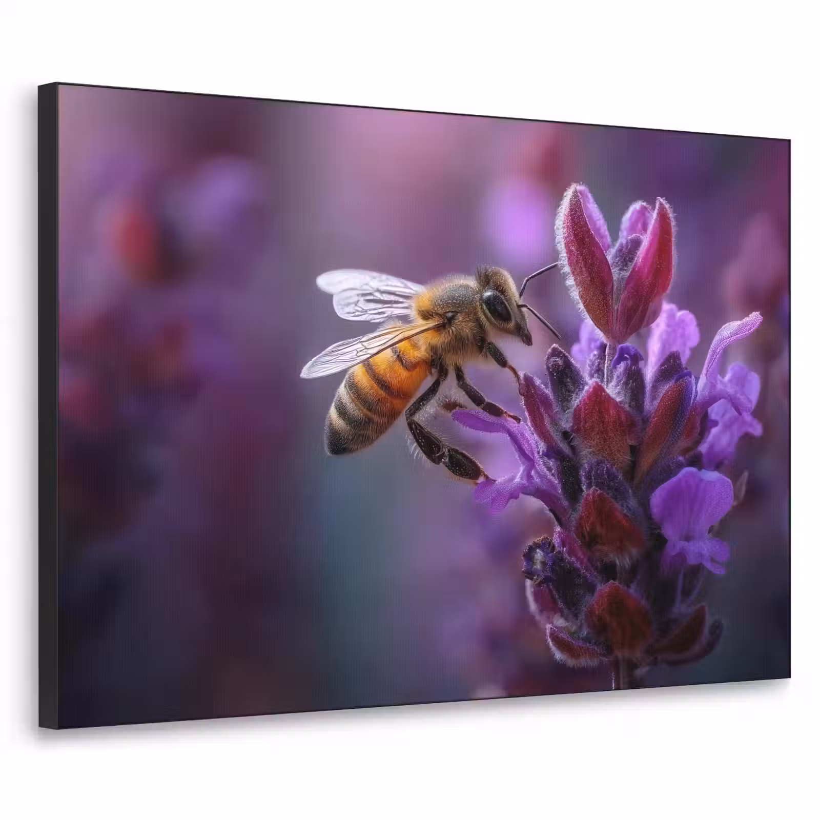 Art Frame - Honingbij - Paarse bloemen - Details — 1