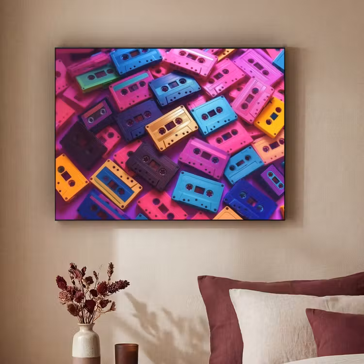 Art Frame - Cassetteband - Kleurrijk - Energiek — 3