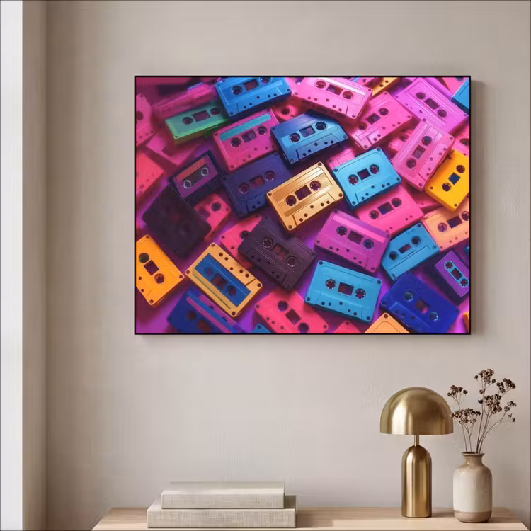 Art Frame - Cassetteband - Kleurrijk - Energiek — 5