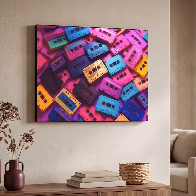 Art Frame - Cassetteband - Kleurrijk - Energiek — 7
