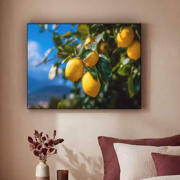 Art Frame - Citroenen - Bladeren - Blauwe lucht — 3