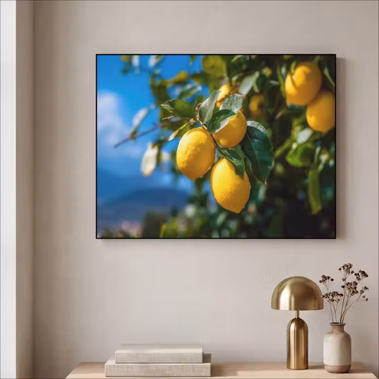 Art Frame - Citroenen - Bladeren - Blauwe lucht — 5