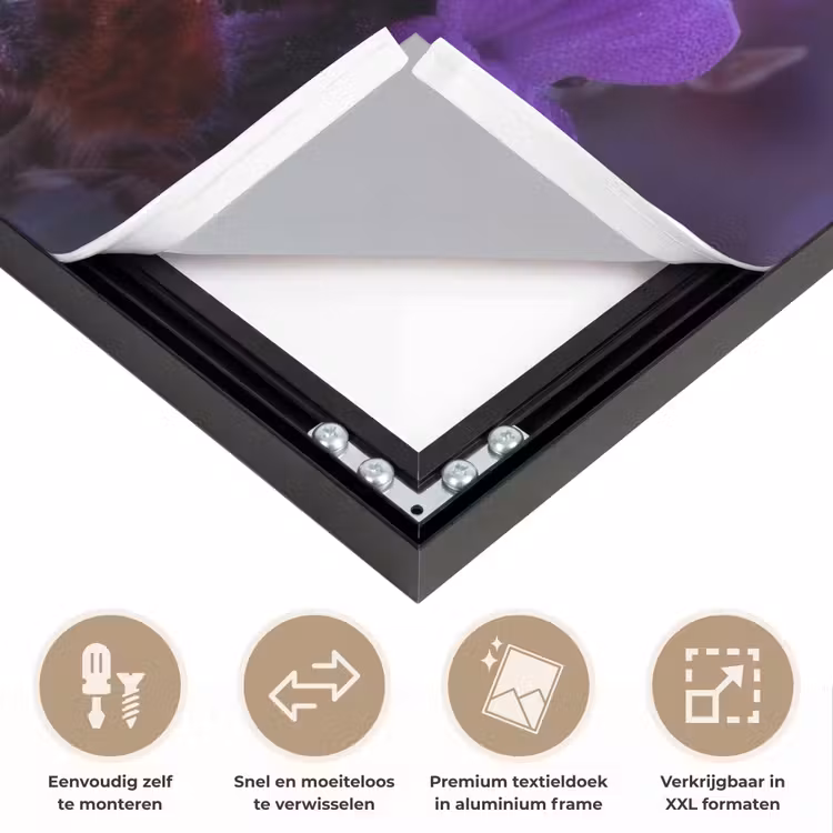 Art Frame - Honingbij - Paarse bloemen - Details — 4