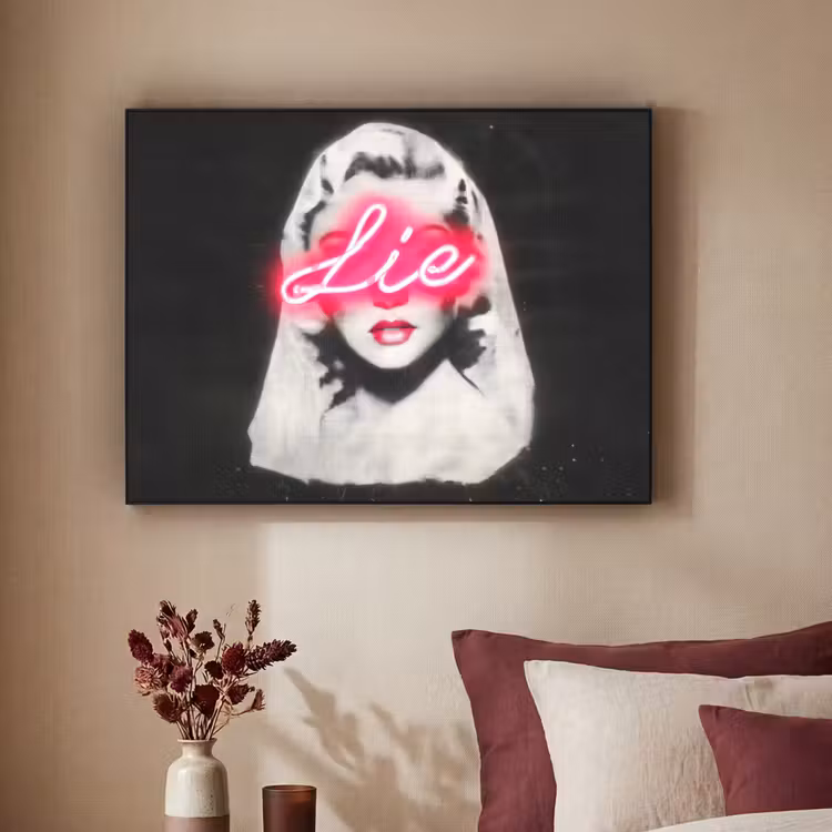 Art Frame - Neon - Letters - Vintage - Vrouw — 3
