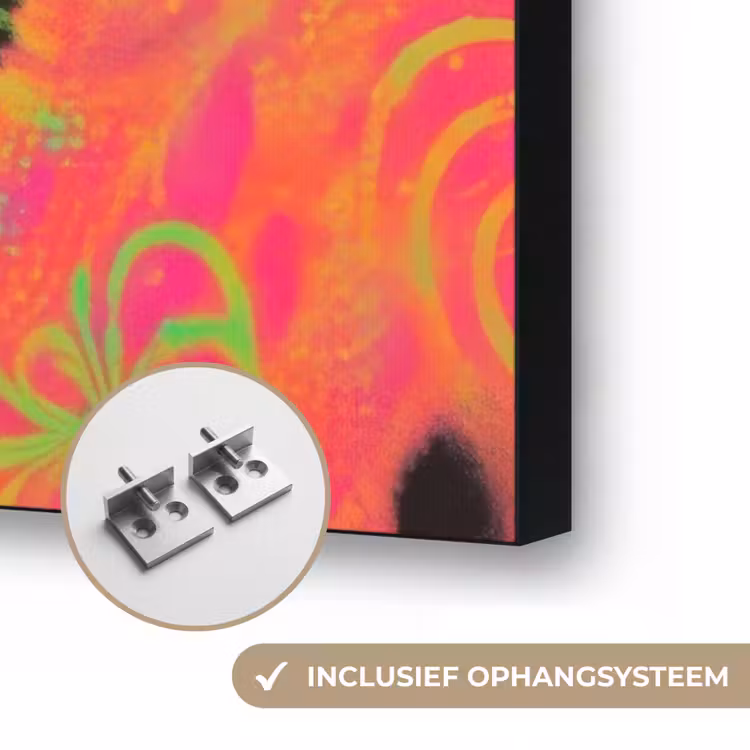 Art Frame - Neon - Vrouw - Microfoon — 8