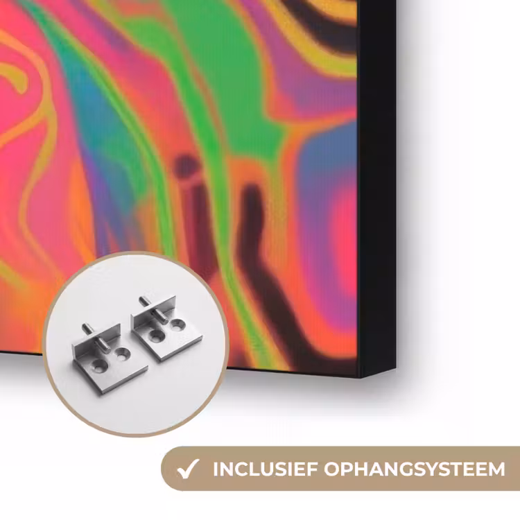 Art Frame - Vrouw - Microfoon - Neon — 6