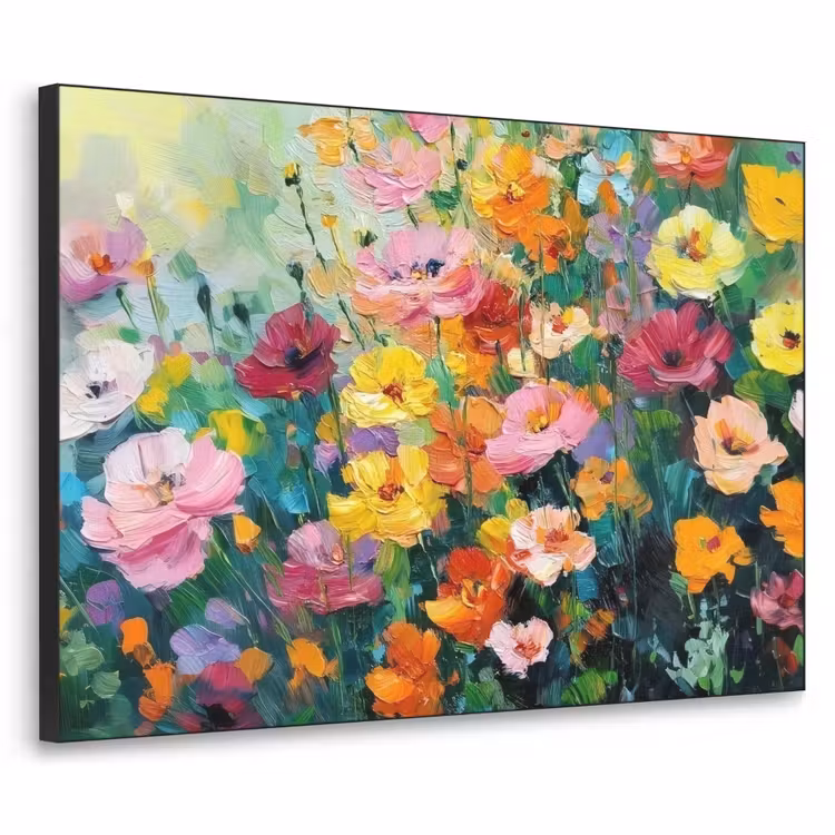 Art Frame - Bloemen explosie - Heldere kleuren - Vrolijk — 1