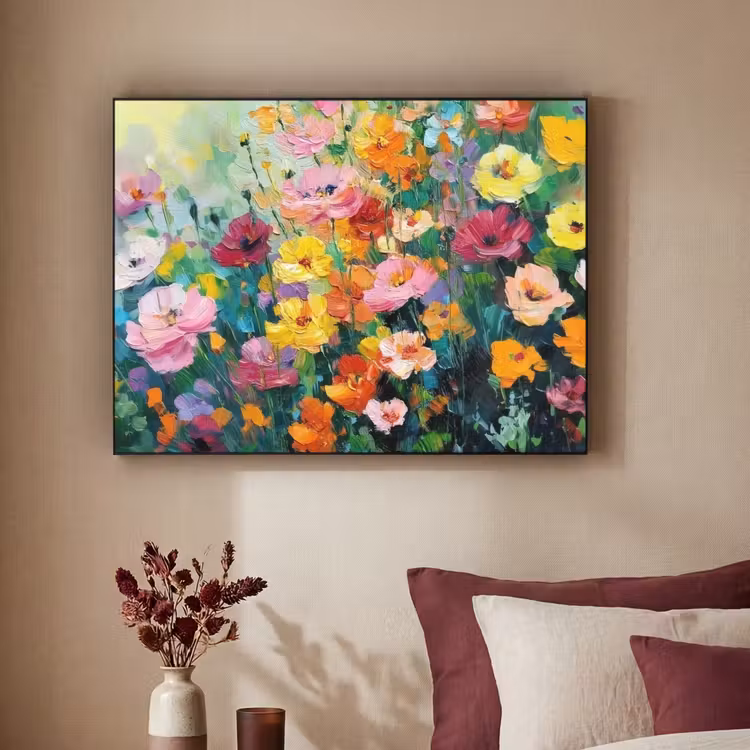 Art Frame - Bloemen explosie - Heldere kleuren - Vrolijk — 3