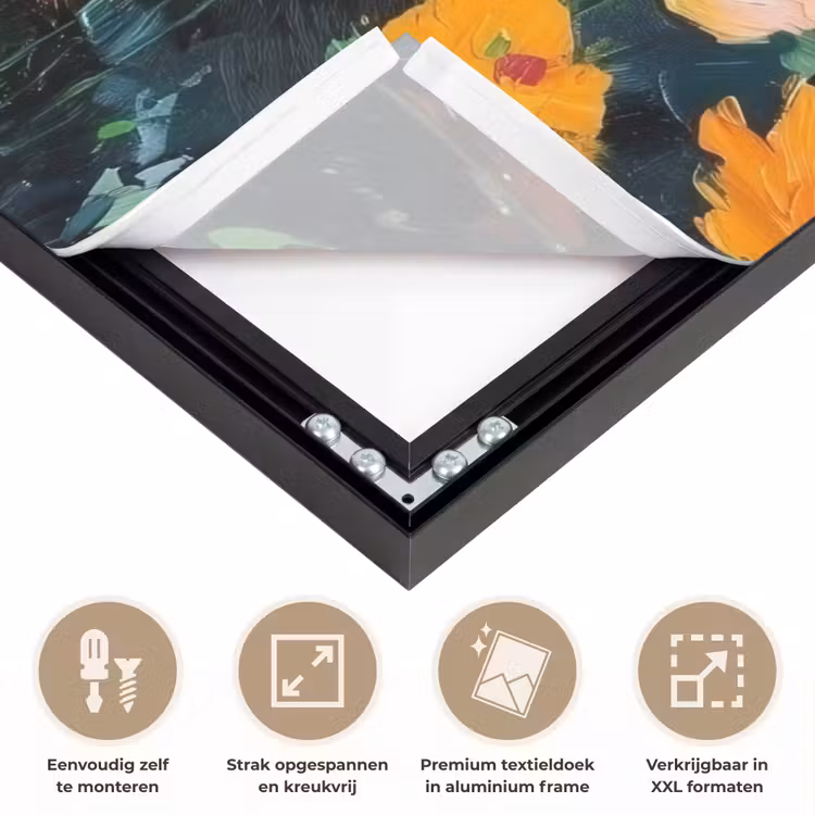 Art Frame - Bloemen explosie - Heldere kleuren - Vrolijk — 8