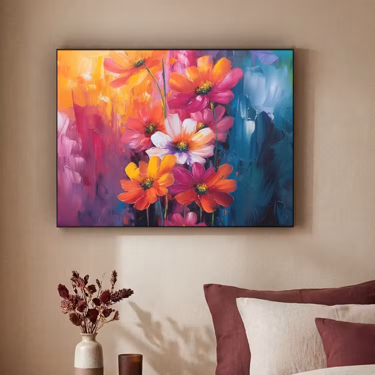 Art Frame - Felle bloemen - Dynamisch - Levendig — 3