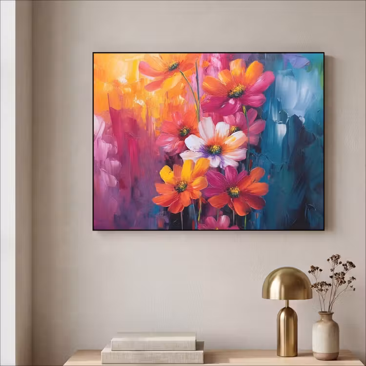 Art Frame - Felle bloemen - Dynamisch - Levendig — 5