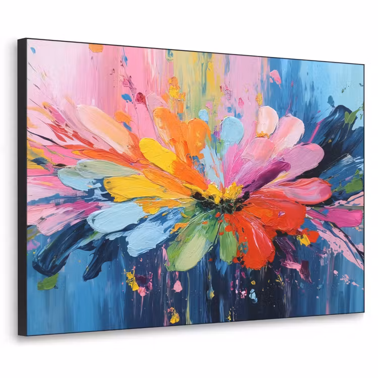 Art Frame - Kleuruitbarsting - Expressieve sfeer - Bloem — 1