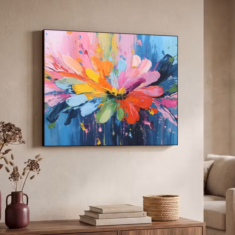 Art Frame - Kleuruitbarsting - Expressieve sfeer - Bloem — 7