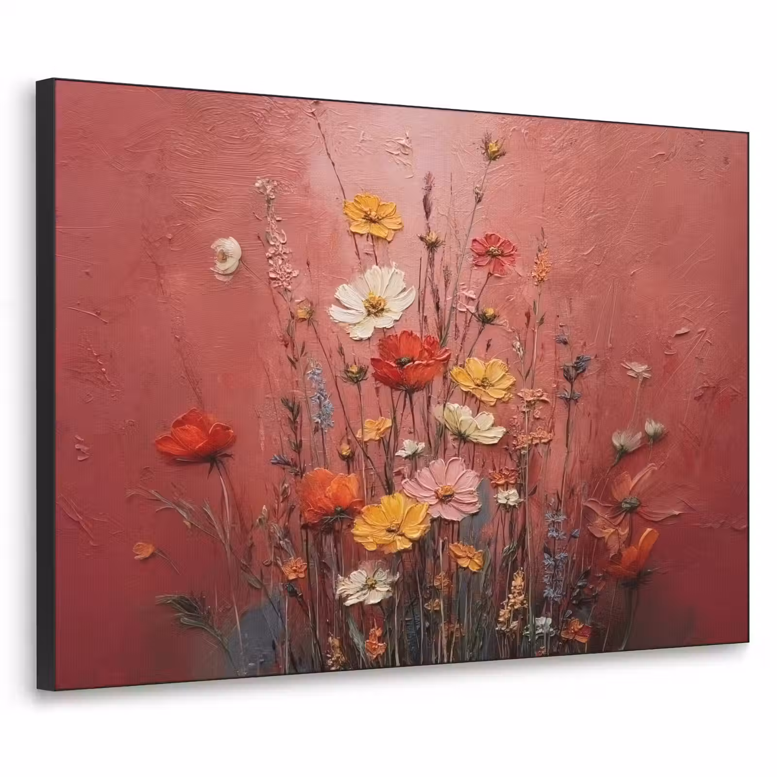 Art Frame - Bloemenboeket - Diepte - Tastbare textuur — 1