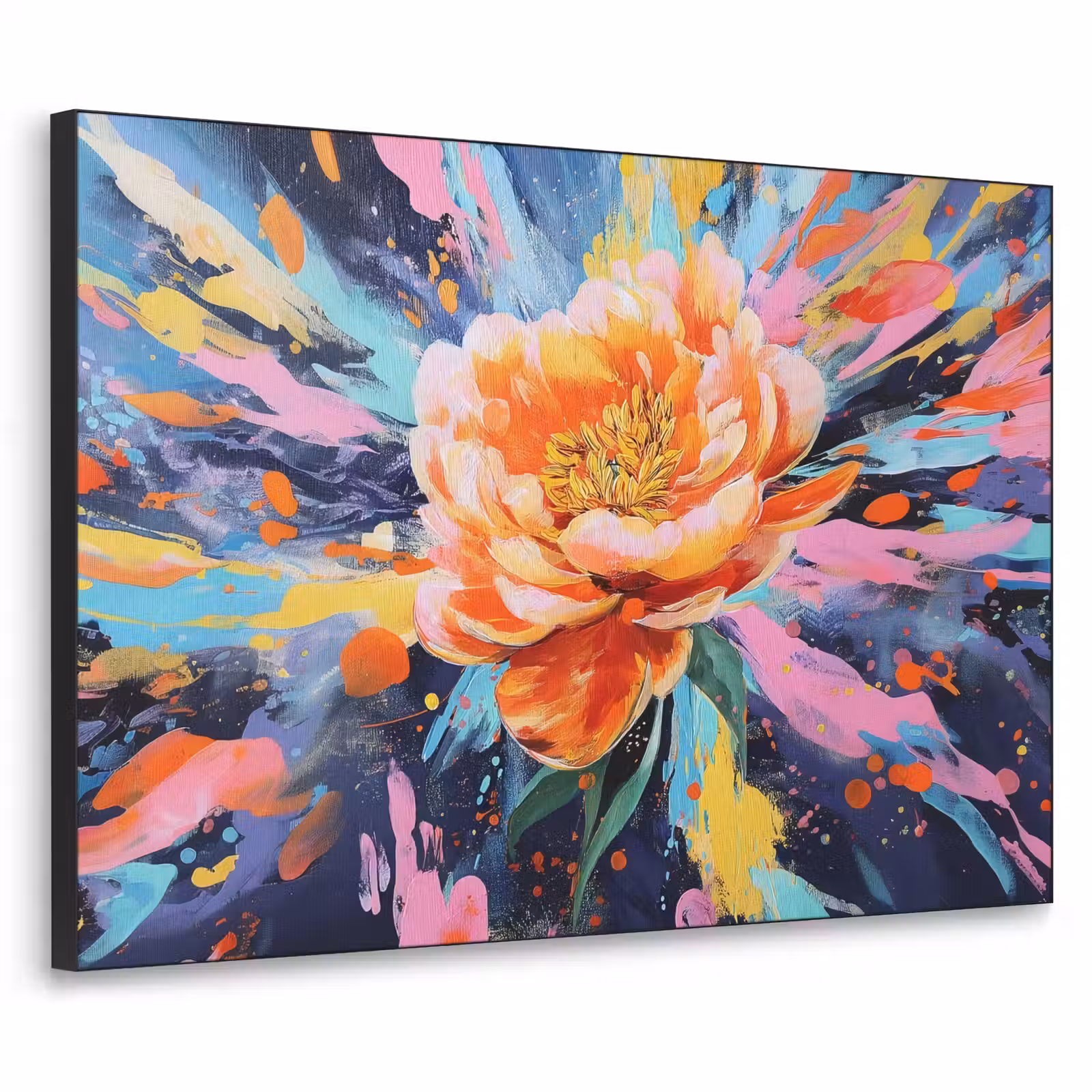Art Frame - Bloemexplosie - Felle spatten - Dynamisch — 1