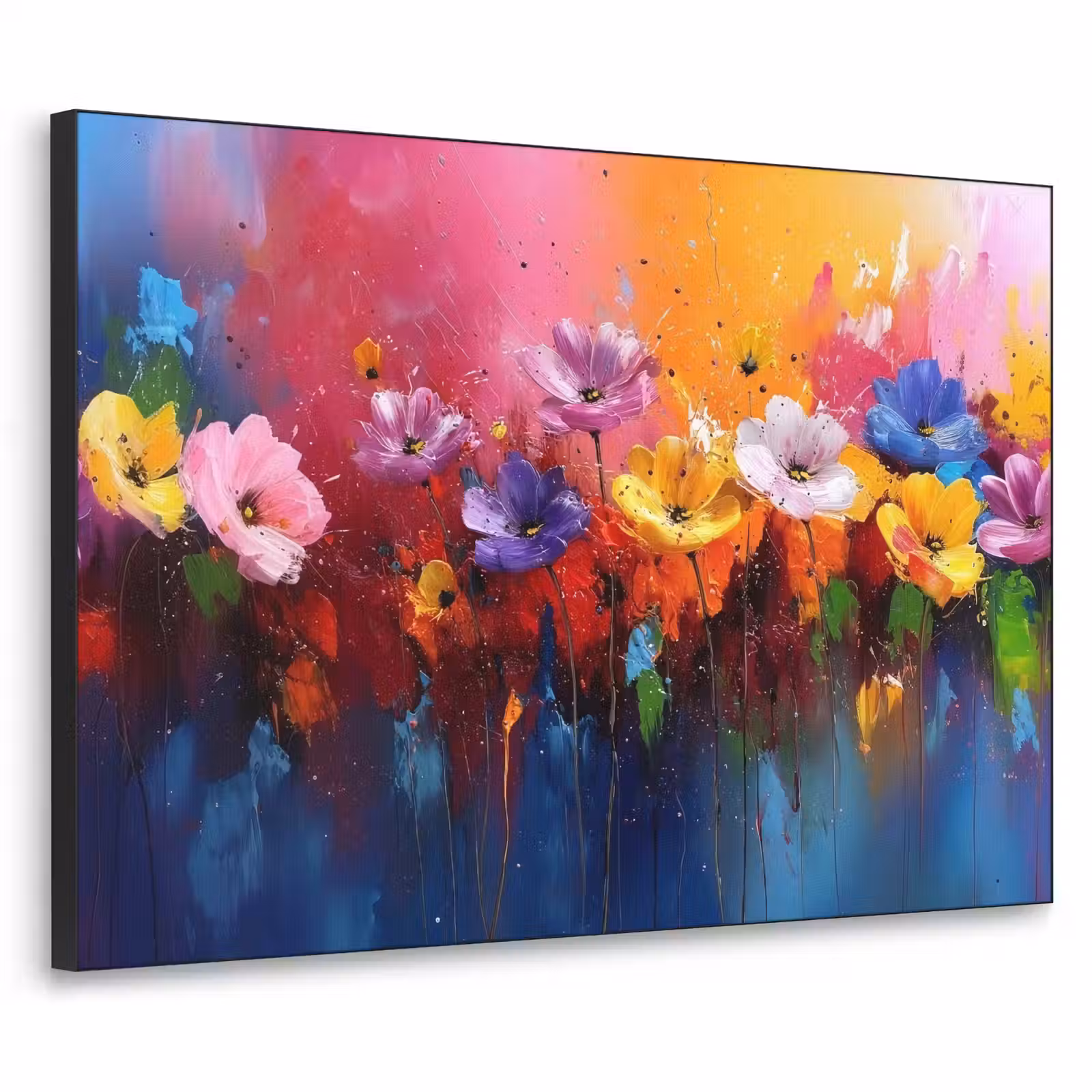 Art Frame - Fantasiebloemen - Verf - Speels — 1
