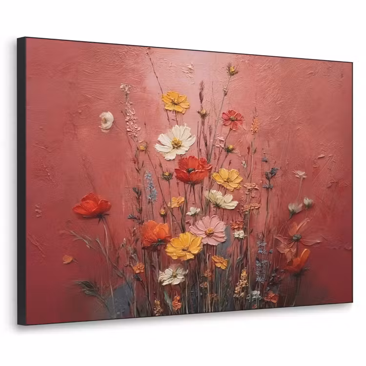 Art Frame - Bloemenboeket - Diepte - Tastbare textuur — 1