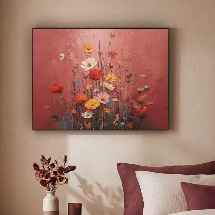 Art Frame - Bloemenboeket - Diepte - Tastbare textuur — 3