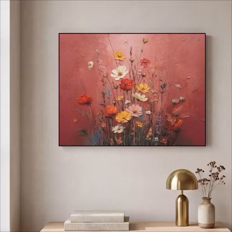 Art Frame - Bloemenboeket - Diepte - Tastbare textuur — 5