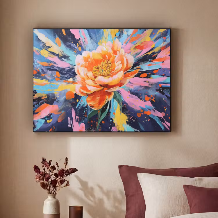 Art Frame - Bloemexplosie - Felle spatten - Dynamisch — 3