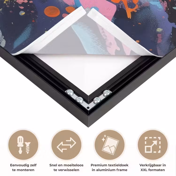 Art Frame - Bloemexplosie - Felle spatten - Dynamisch — 4