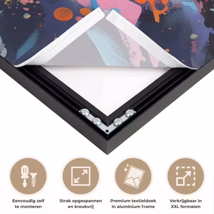 Art Frame - Bloemexplosie - Felle spatten - Dynamisch — 8
