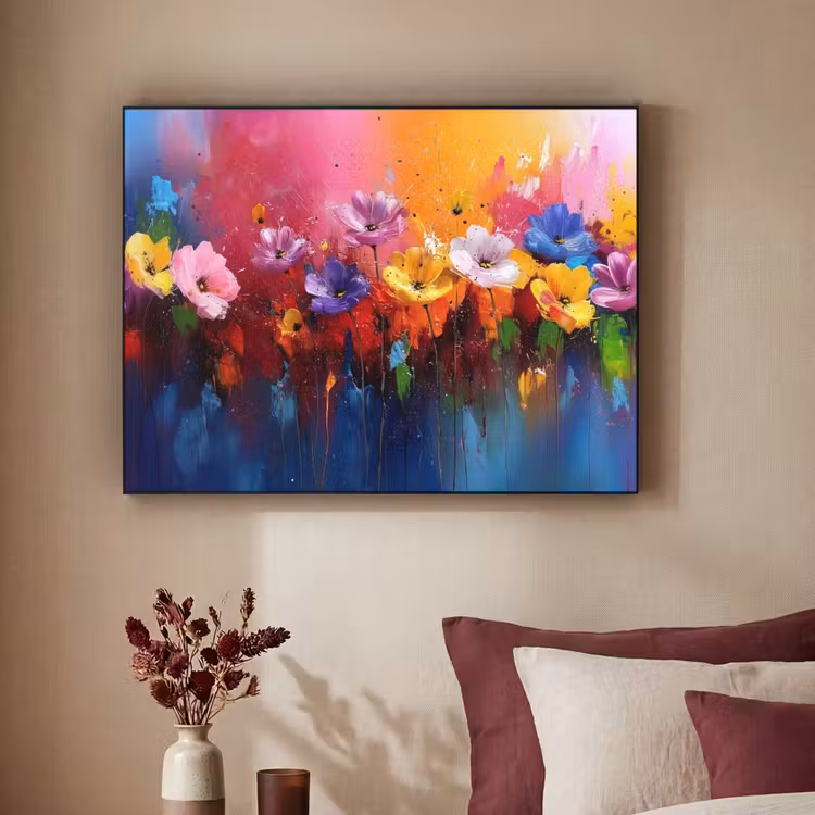 Art Frame - Fantasiebloemen - Verf - Speels — 3