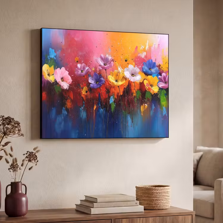 Art Frame - Fantasiebloemen - Verf - Speels — 7