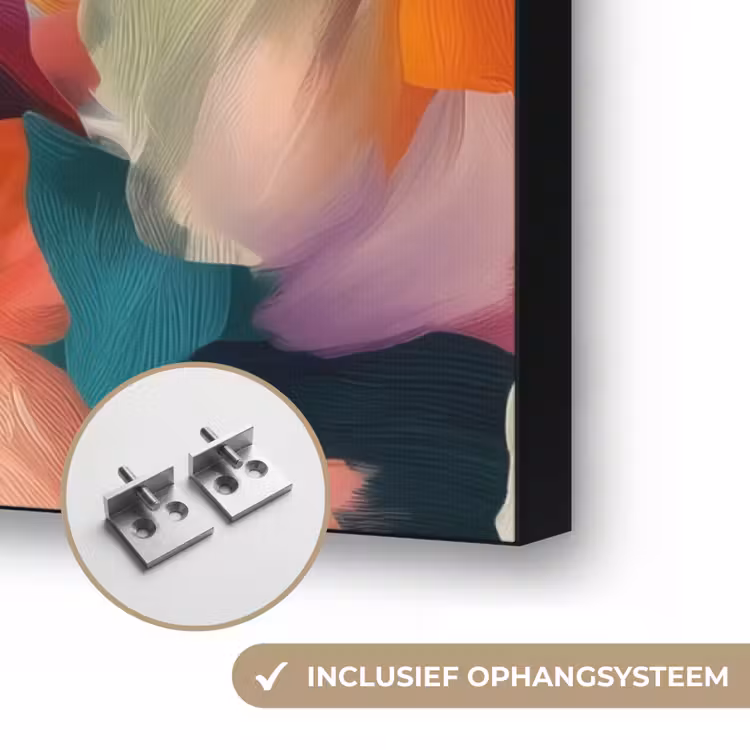 Art Frame - Harmonieus - Abstracte bloemen - Warme tinten — 6