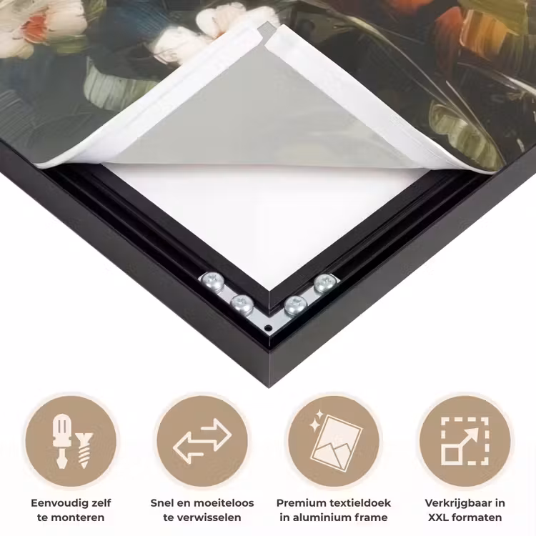 Art Frame - Vrolijk boeket - Dynamisch - Subtiele kleurspatten — 4