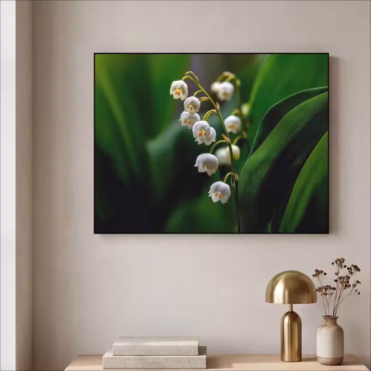 Art Frame - Bloemen - Wit - Bladeren - Lelietjes — 5