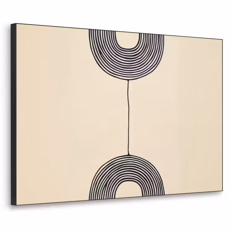 Art Frame - Geometrische bogen - Minimalistisch - Symmetrisch — 1