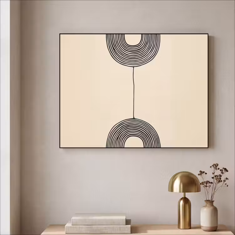 Art Frame - Geometrische bogen - Minimalistisch - Symmetrisch — 5