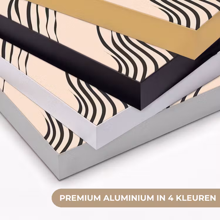 Art Frame - Golven - Zwart - Zandkleur — 2