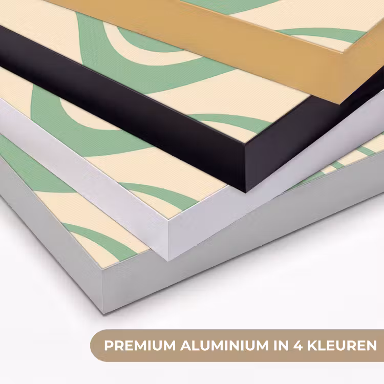 Art Frame - Golvende lijnen - Mintgroen - Dansende vormen — 2