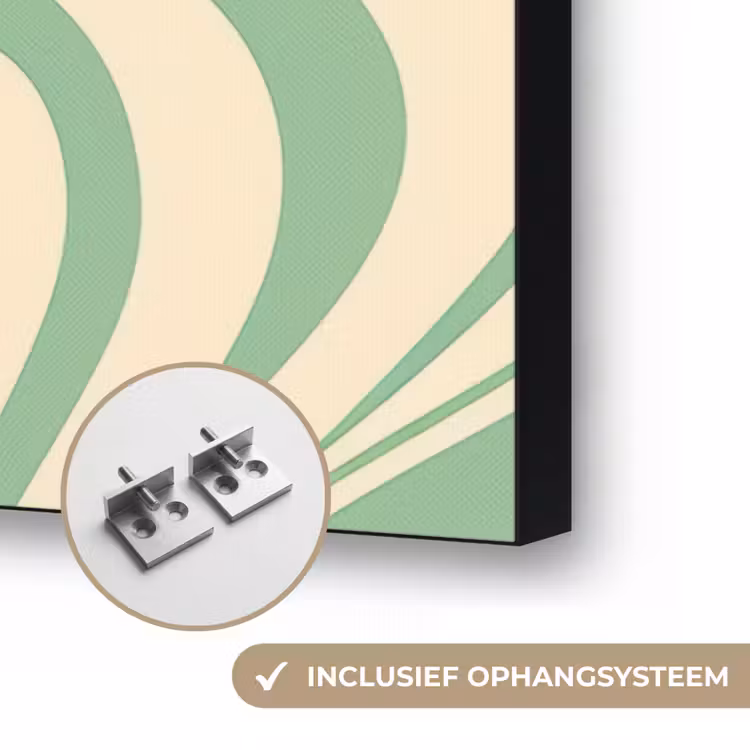 Art Frame - Golvende lijnen - Mintgroen - Dansende vormen — 6