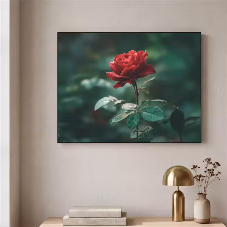 Art Frame - Roos - Bladeren - Dieprood — 5