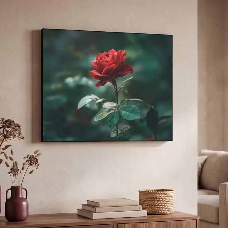 Art Frame - Roos - Bladeren - Dieprood — 7