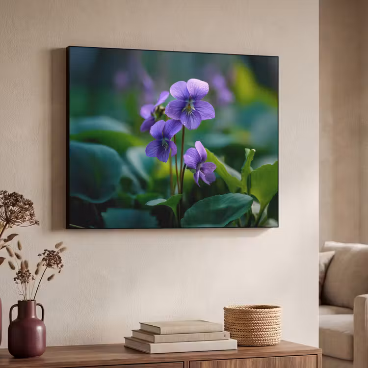Art Frame - Viooltjes - Paars - Bloem - Bladeren — 7