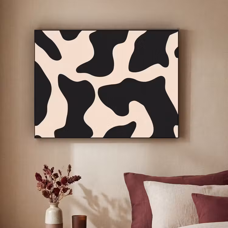 Art Frame - Vlekkenpatroon - Koe - Beige — 3