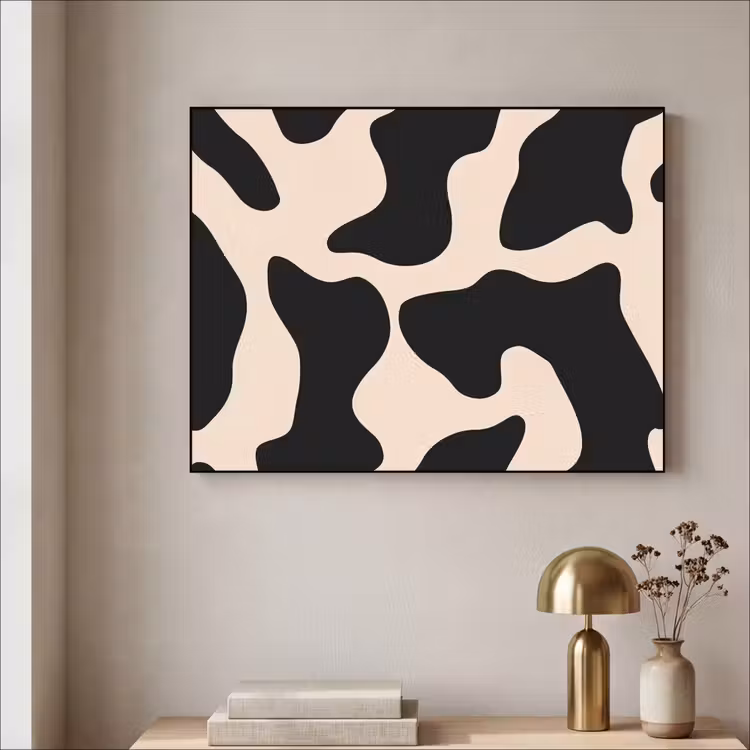 Art Frame - Vlekkenpatroon - Koe - Beige — 5