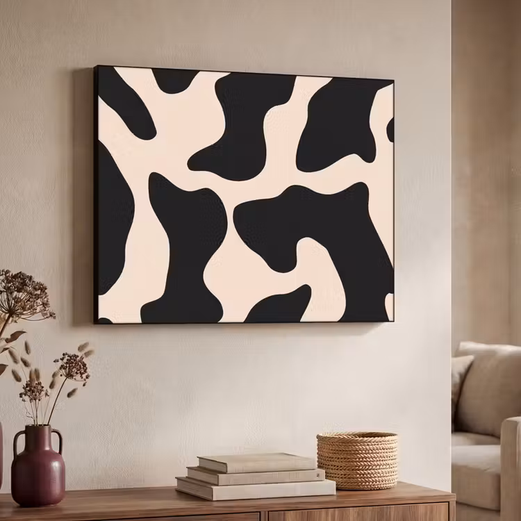 Art Frame - Vlekkenpatroon - Koe - Beige — 7