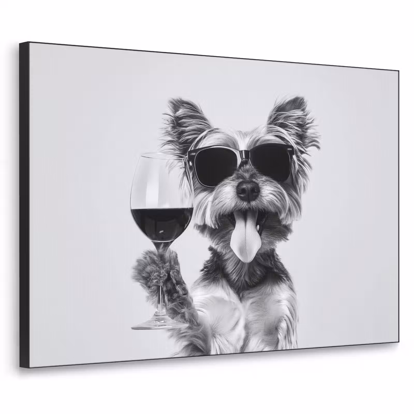 Art Frame - Hondje - Wijnglas - Zonnebril - Enthousiast — 1