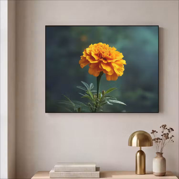 Art Frame - Bloemblaadjes - Afrikaan - Oranje - Wazig — 5