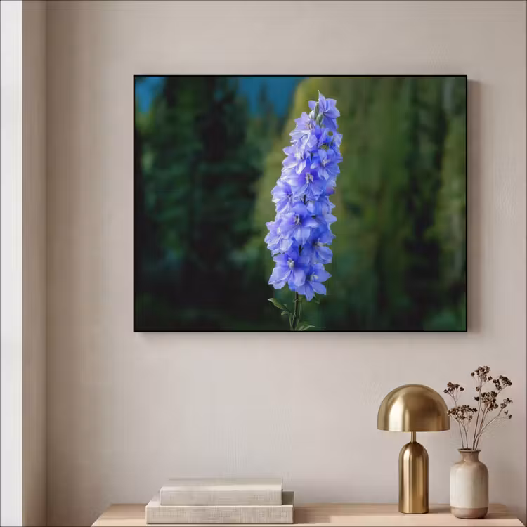 Art Frame - Bloemen - Blauw - Dennenboom — 5