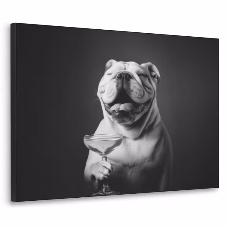 Art Frame - Buldog - Hond - Glas — 1