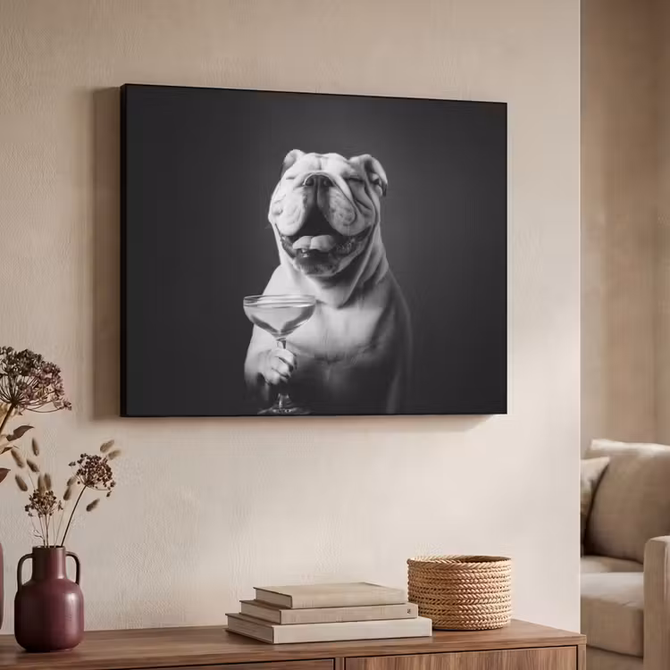 Art Frame - Buldog - Hond - Glas — 7