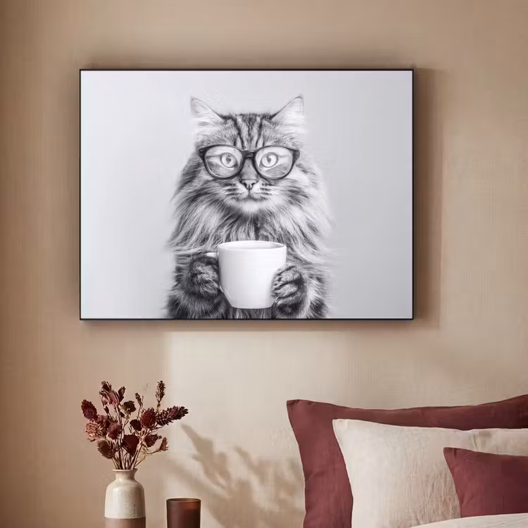 Art Frame - Kat - Bril - Mok - Pluizig — 3