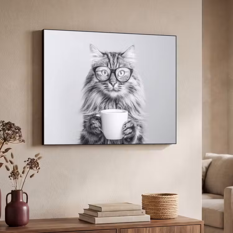 Art Frame - Kat - Bril - Mok - Pluizig — 7