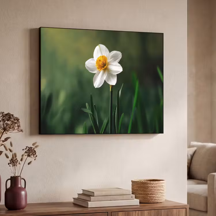 Art Frame - Narcis - Bloem - Wit - Grassprieten — 7